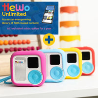 HeWo Player + Silicone Cover + HeWo Unlimited for 1 year