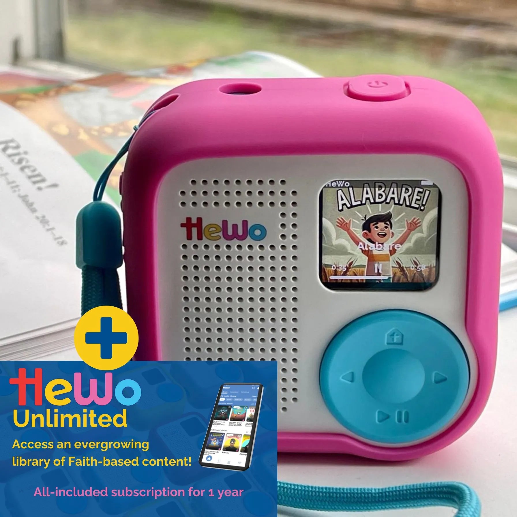 HeWo Player + Silicone Cover + HeWo Unlimited for 1 year