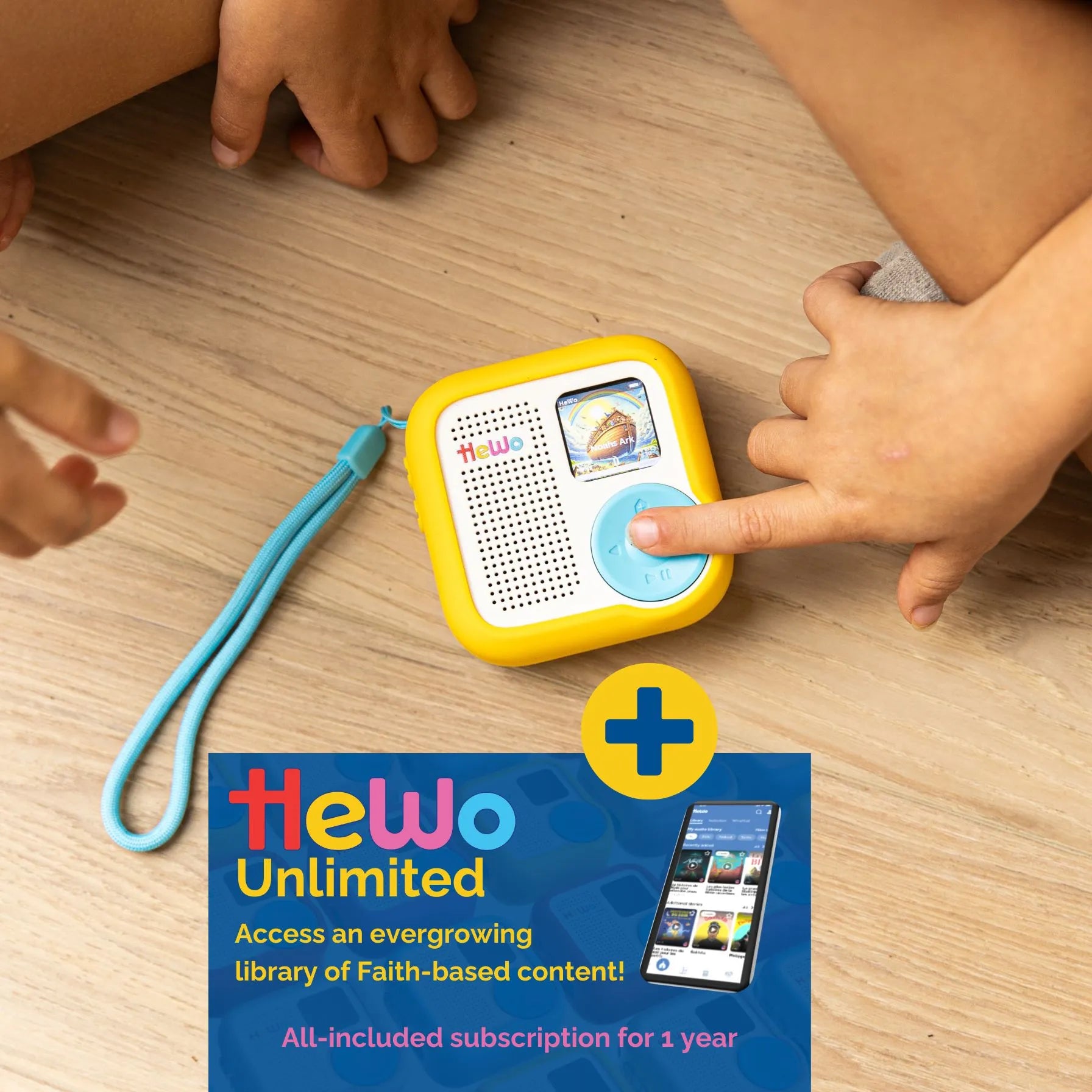 HeWo Player + Silicone Cover + HeWo Unlimited for 1 year